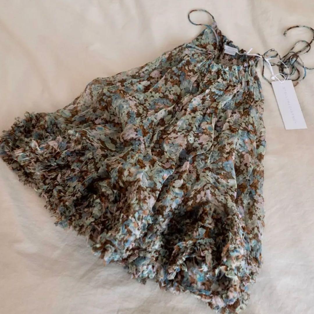 新品　stella mccartney 小花柄シフォンキャミソール