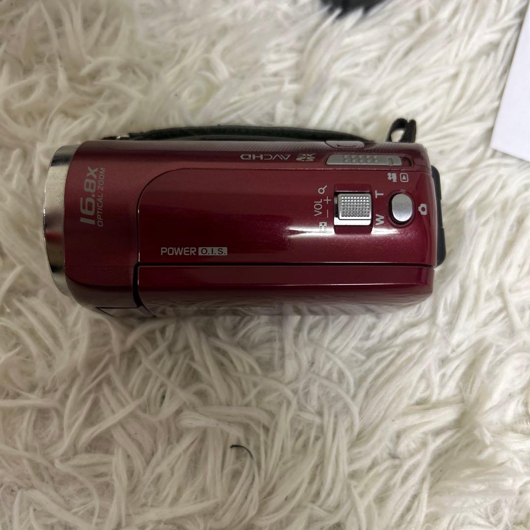 【美品】Panasonic HDC-TM25 ビデオカメラ レッド パナソニック