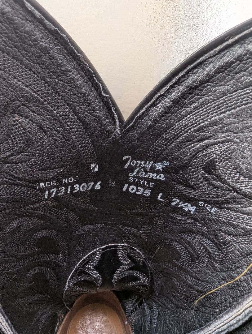 きょうしろう様！TonyLama ウエスタンブーツ ロングブーツ リザード 刺繍