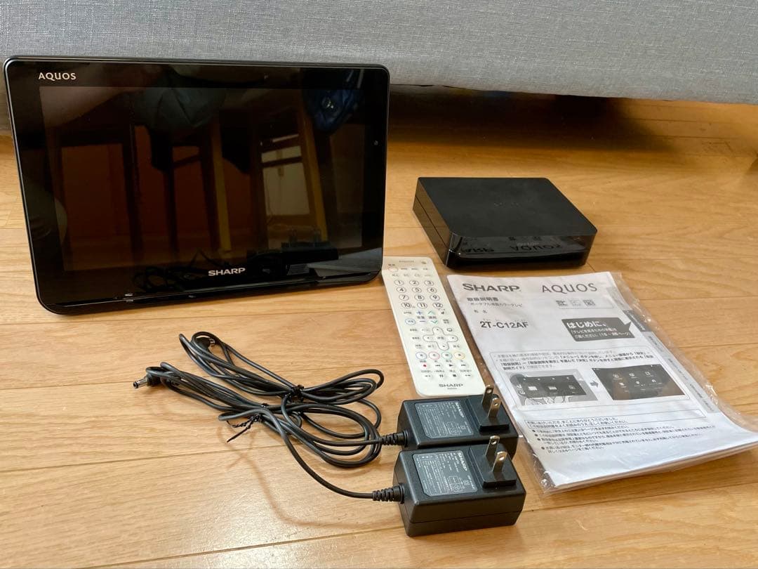 シャープ ポータブル液晶テレビ AQUOS ブラック 2T-C12AF
