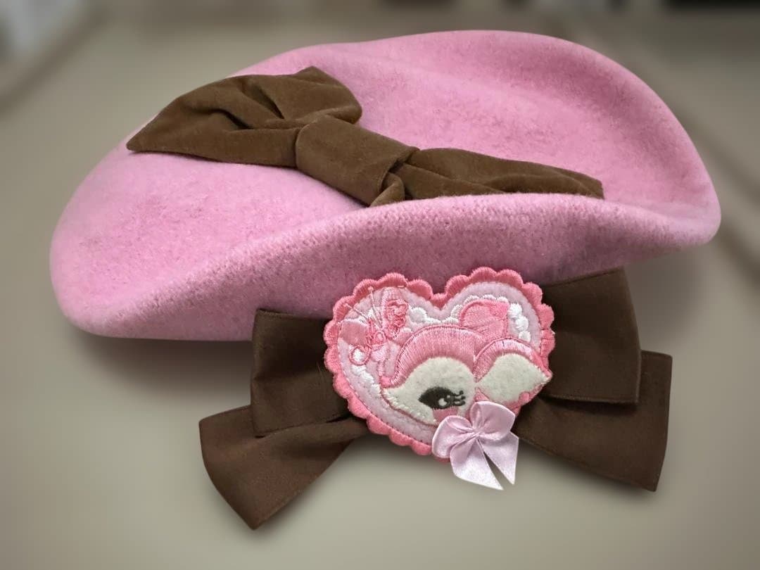 angelic pretty 小鹿のミルキーちゃんベレー帽 ピンクｘブラウン