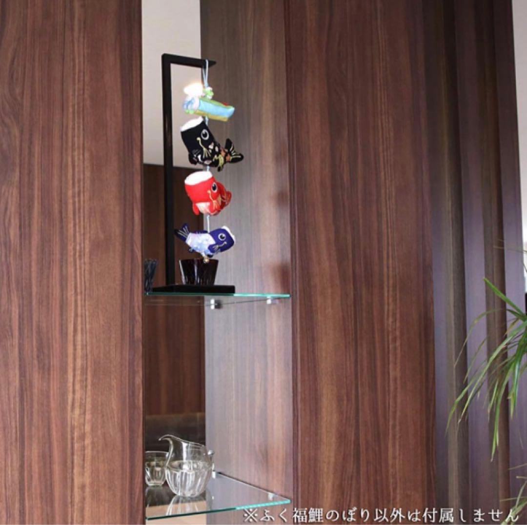 新品◎ふく福鯉のぼり こいのぼり 室内 木製台付 48cm 卓上 ちりめん