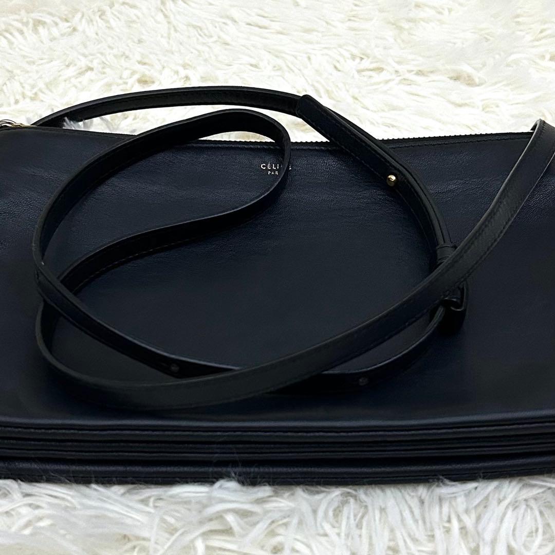 CELINE セリーヌ トリオ ショルダーバッグ ブラック フィービー スモール