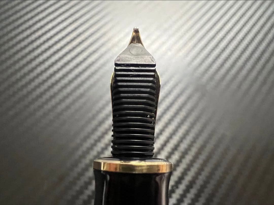 ペリカン スーベレーン M800 万年筆 青縞 B 太字 PF刻印