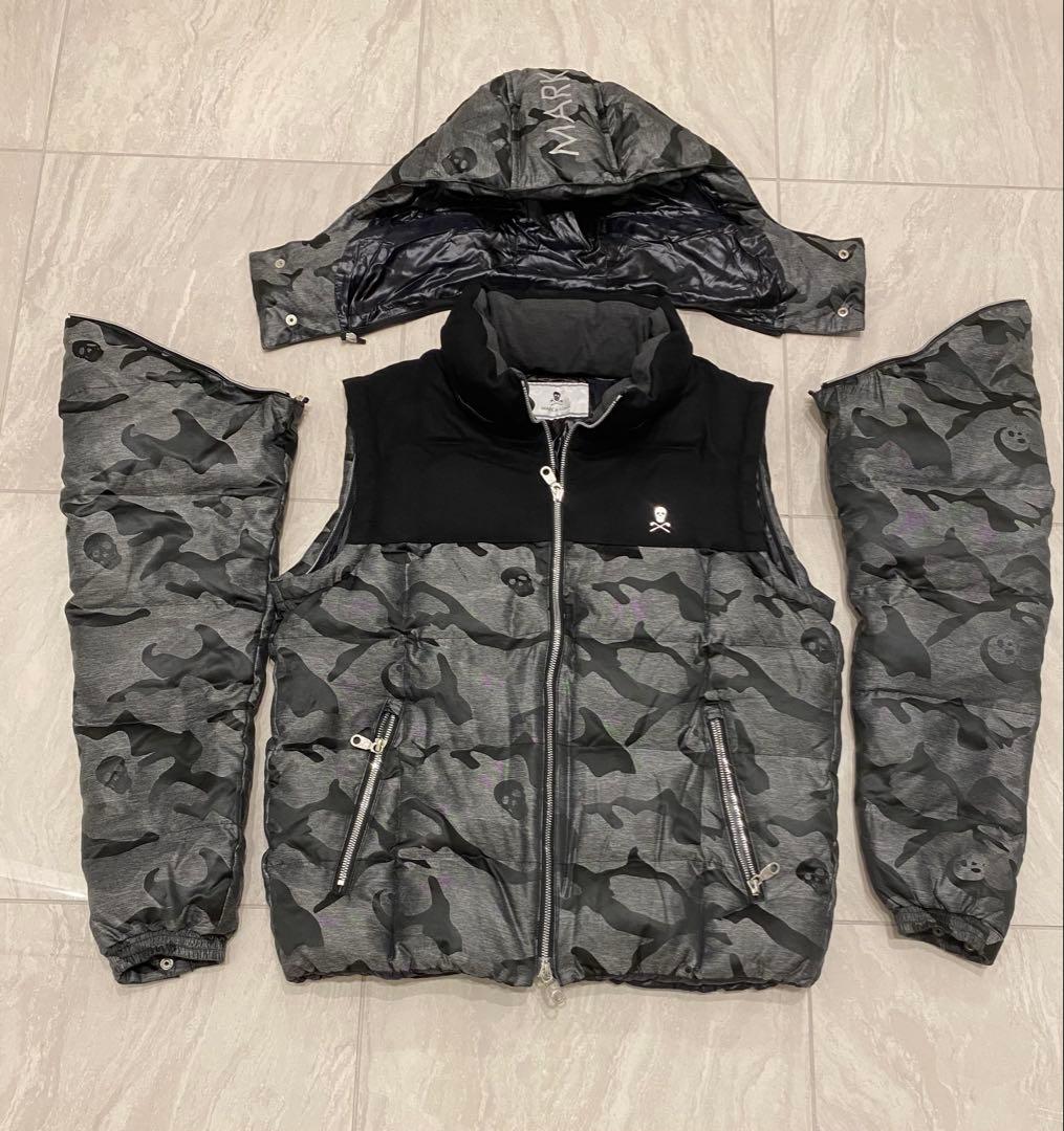 MARK&LONA カモフラージュダウンジャケット メンズ M