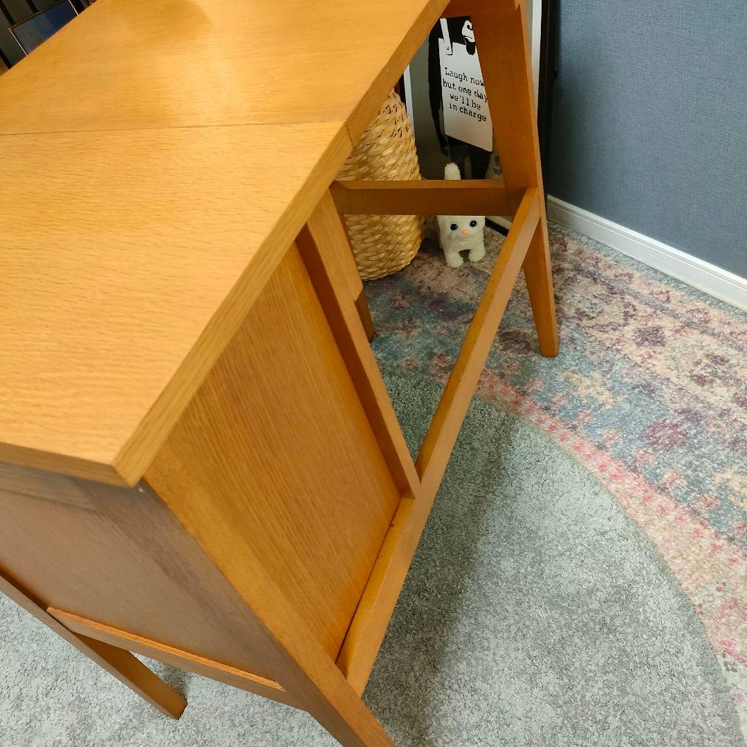 【希少・廃盤】unico note ドレッサーデスク ミラー付き 北欧モダン