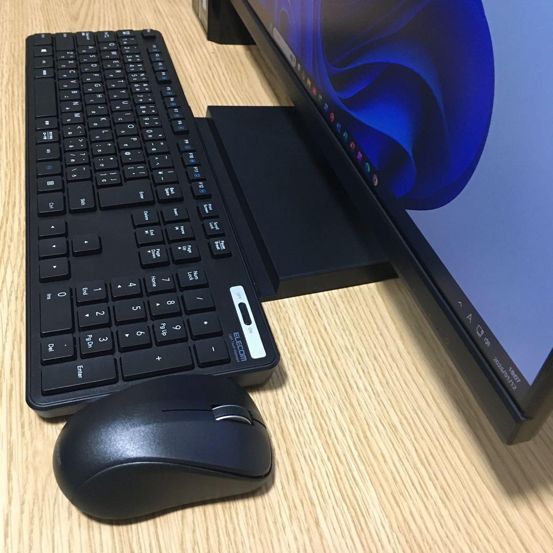 MOUSE Win11 SSD&HDD デスクトップPC 23.8'IPSモニタ