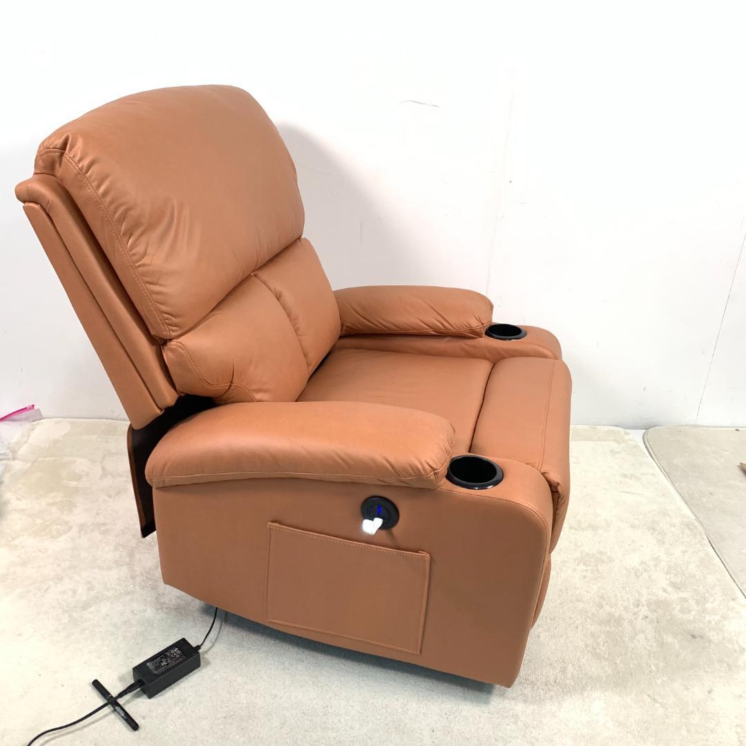 新品電動リクライニング ソファー 1人掛け 電動ソファー1712-220