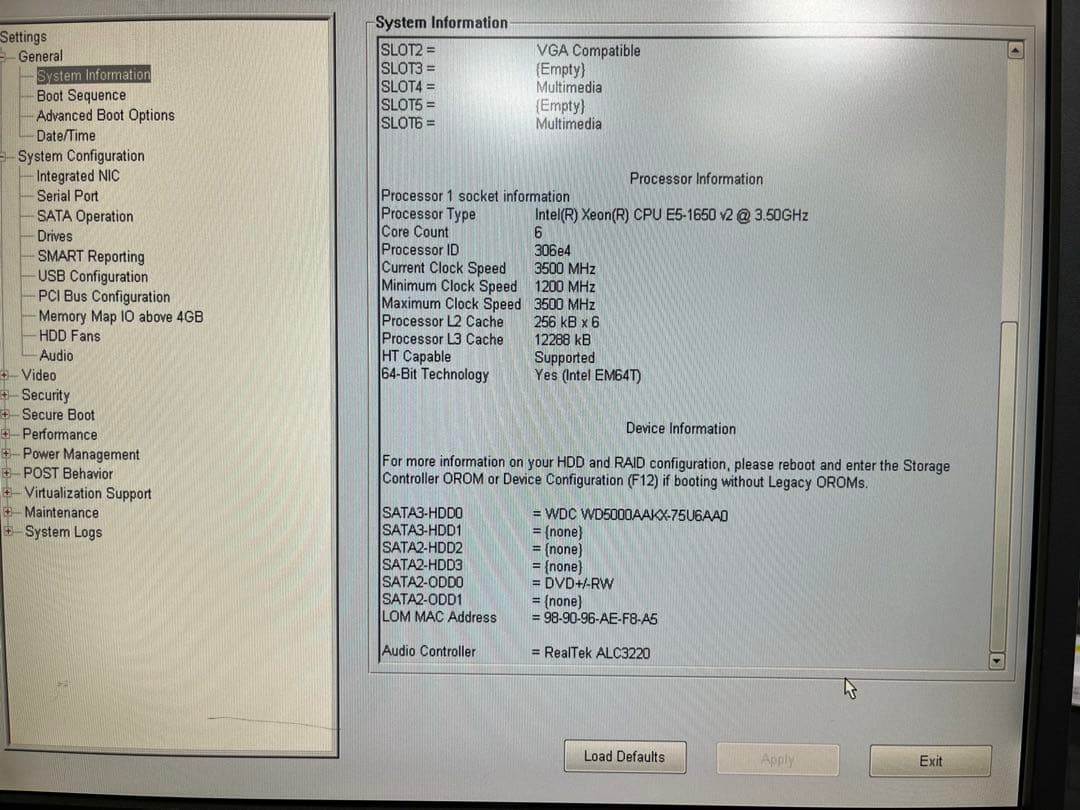 OSなし DELL Precision T3610