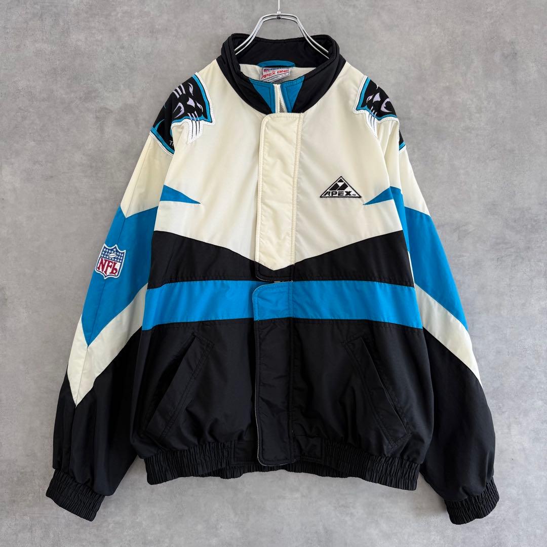 90s APEX NFL Carolina Panthers ナイロンジャケット