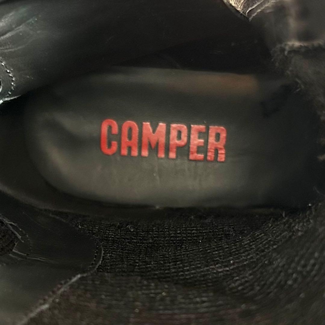未使用級✨ CAMPER 【25㎝】 ニューマン ロングブーツ レザー ブラック