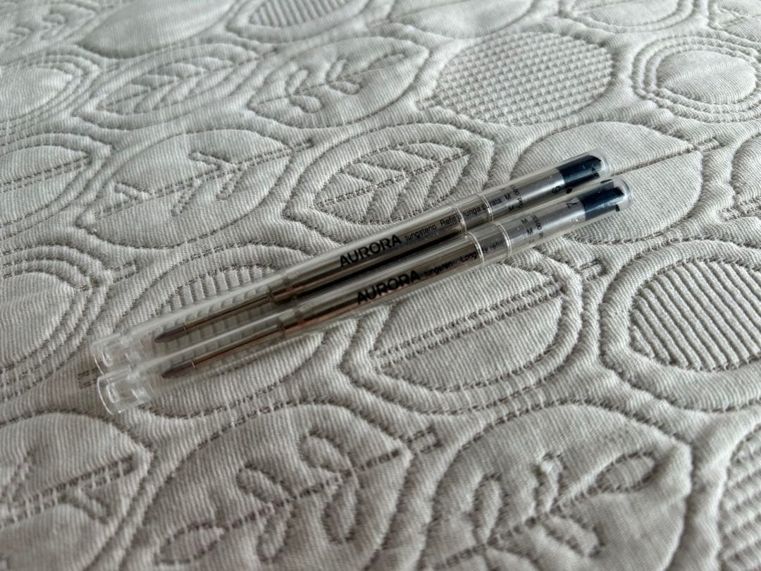 aurora アウロラ　オプティマ　ブルー　青いマーブル模様 ボールペン