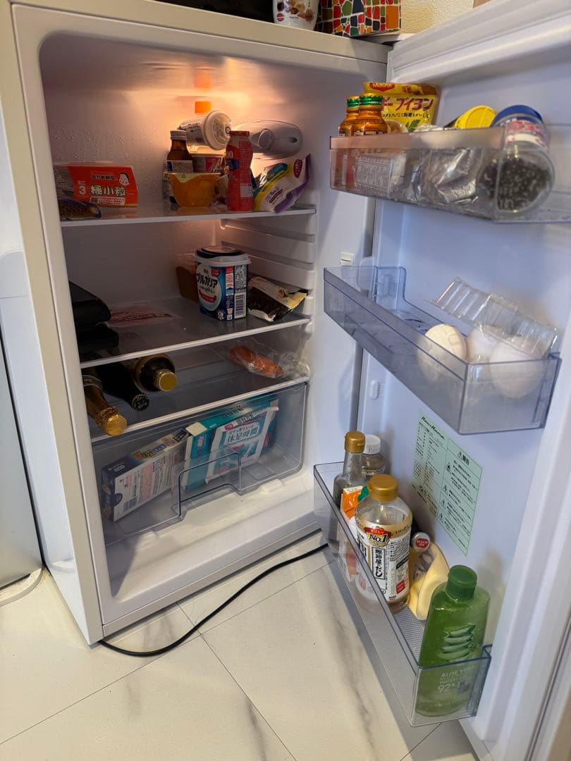 Hanx- 122L グレーウッド冷蔵庫