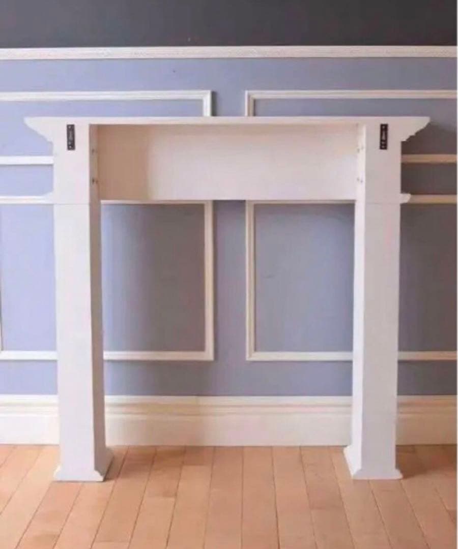 マントルピース　白　シャビーシック　サラグレース　暖炉　フランフラン