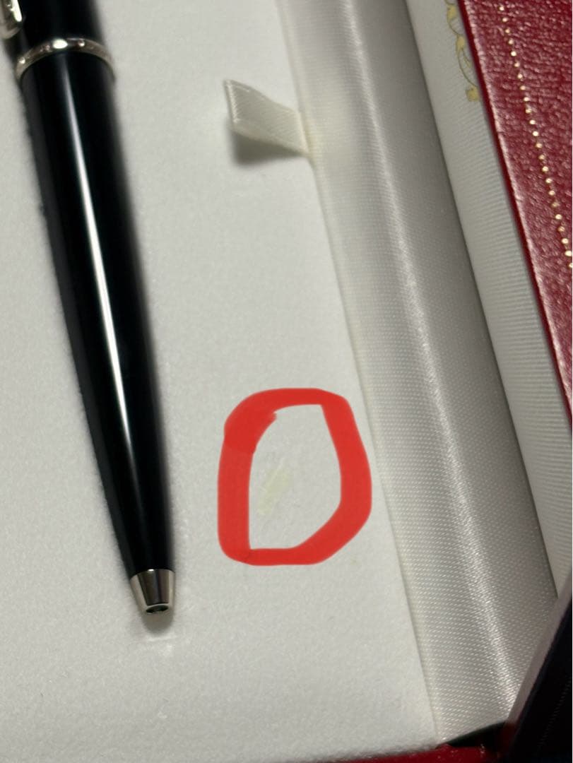 Cartier ブラックボールペン 専用ケース付きディアボロ・ドゥ・カルティエ