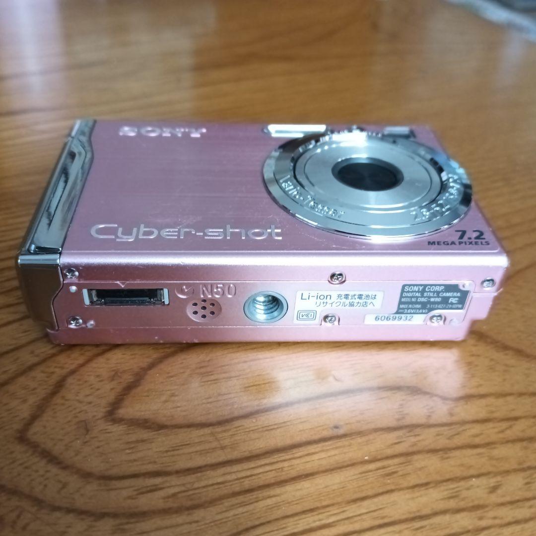 Sony Cyber-shot 7.2メガピクセル ピンク　DSC-W80