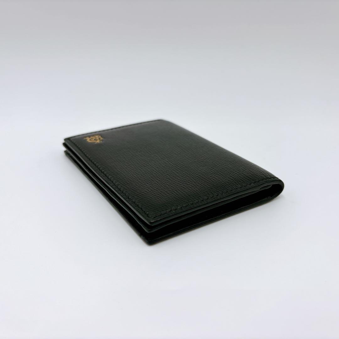 極美品 ＊ dunhill ダンヒル レザー 名刺入れ カードケース ブラック
