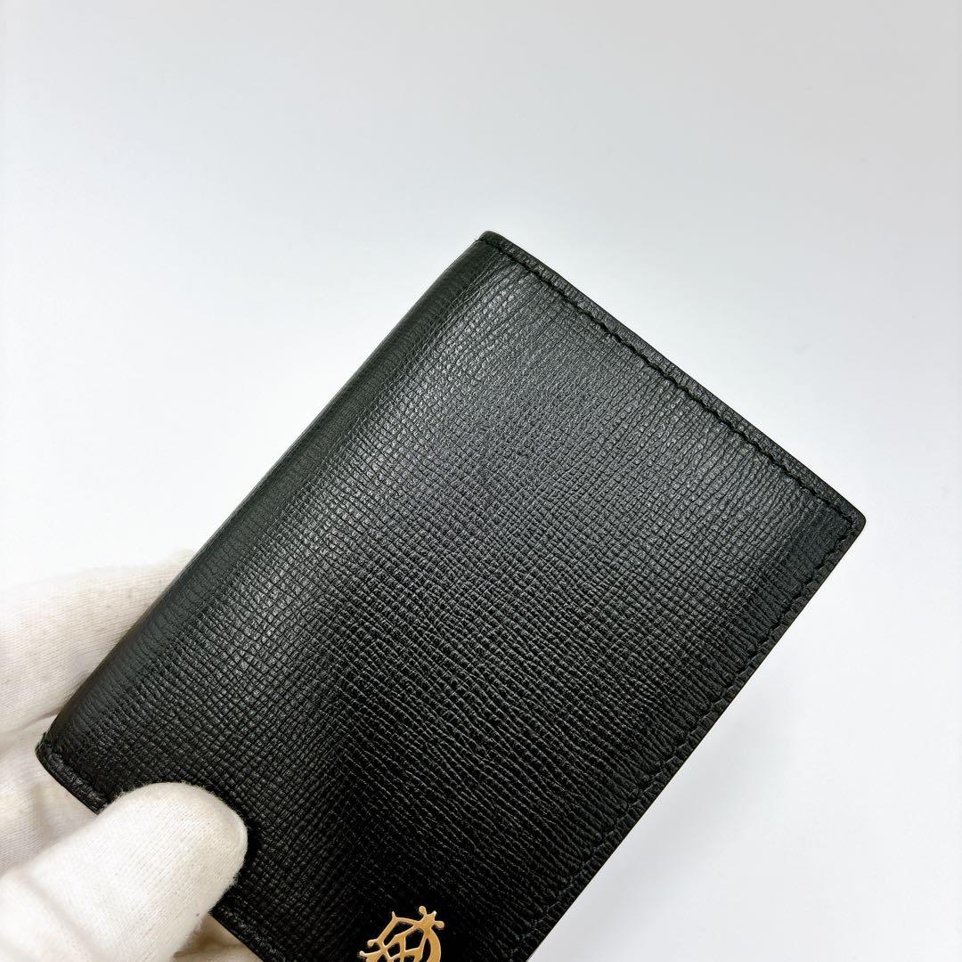 極美品 ＊ dunhill ダンヒル レザー 名刺入れ カードケース ブラック