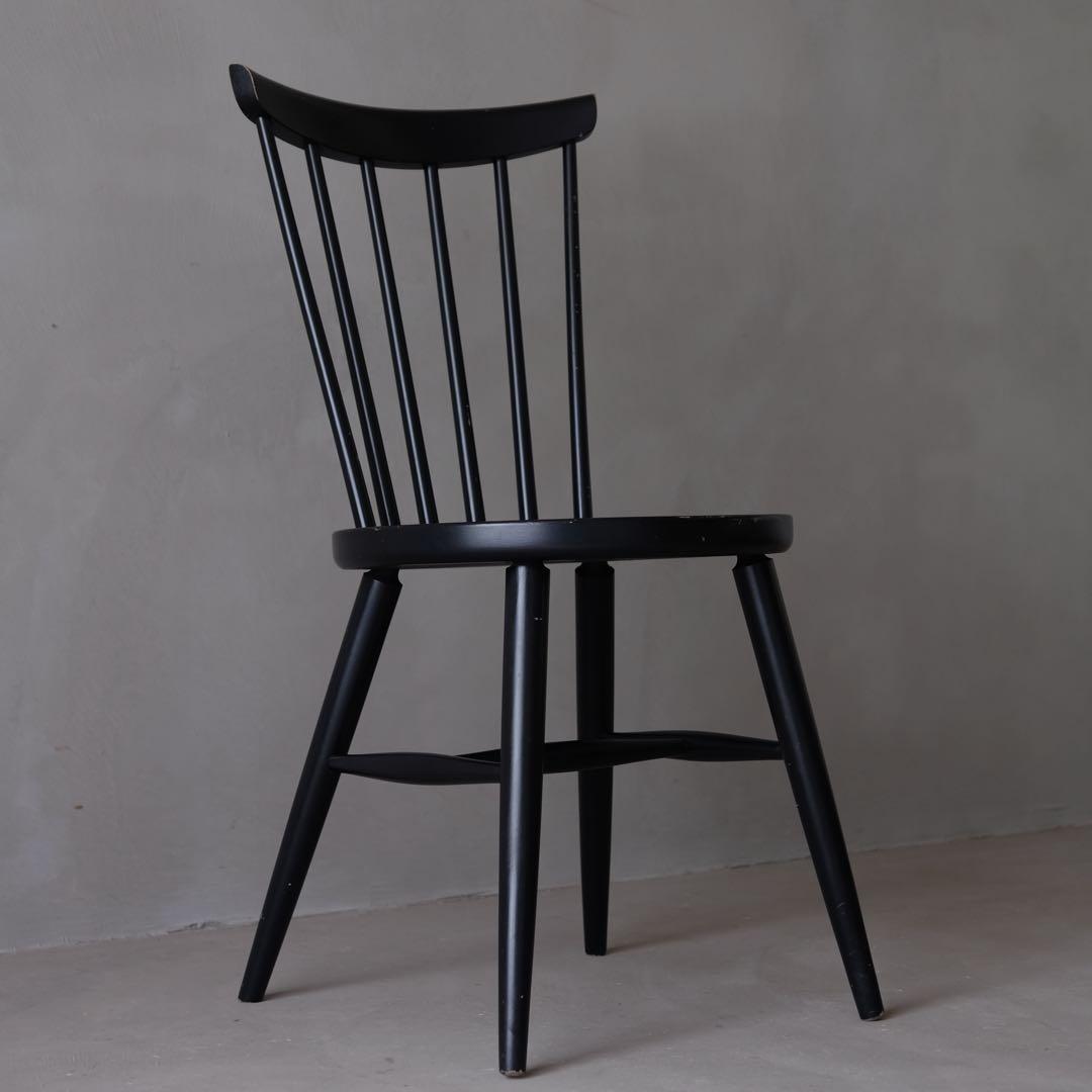 秋田木工 木製ウィンザーチェア A　ダイニングチェア 椅子 ヴィンテージ レトロ