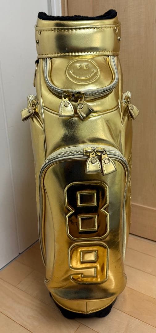 美品★パーリーゲイツ★キャディバッグ★ゴルフ★ゴルフバッグ★ゴールド★レア★金