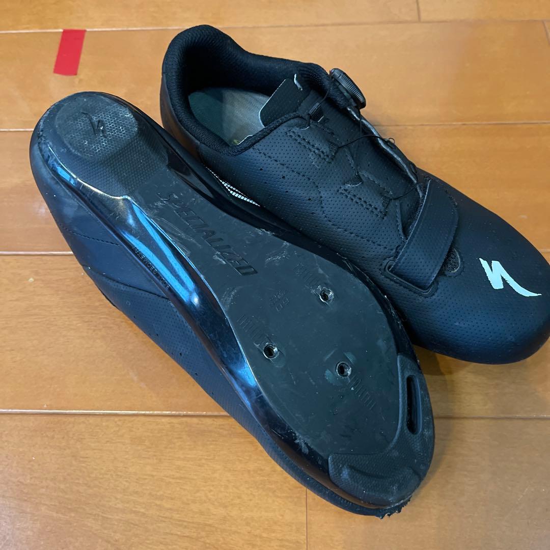 【中古良品】ロードバイク ビンディングシューズ 25.2cm EU40 2セット