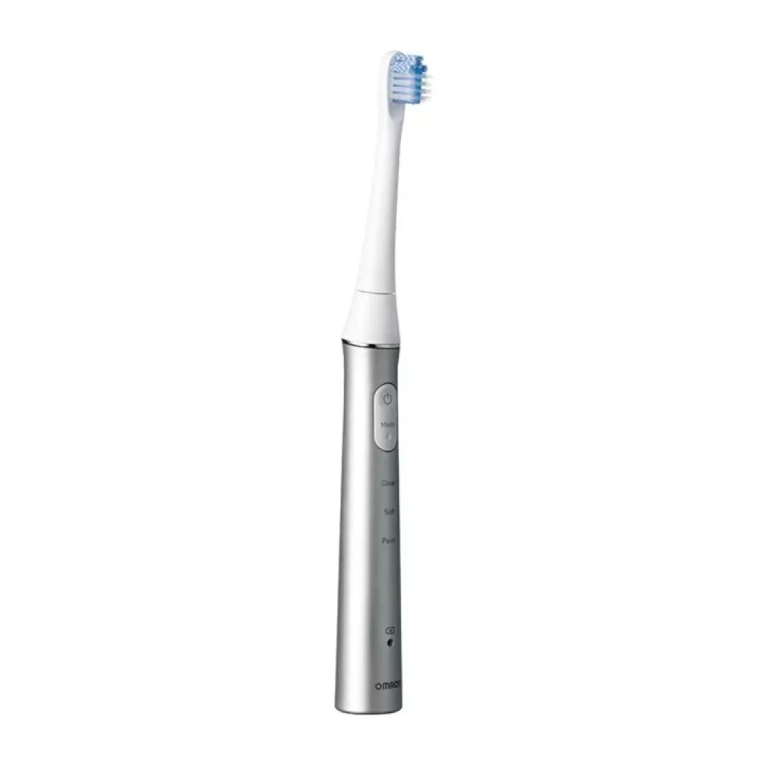 【新品】オムロン 電動歯ブラシHT-B322-SL ★替歯ブラシ４本付