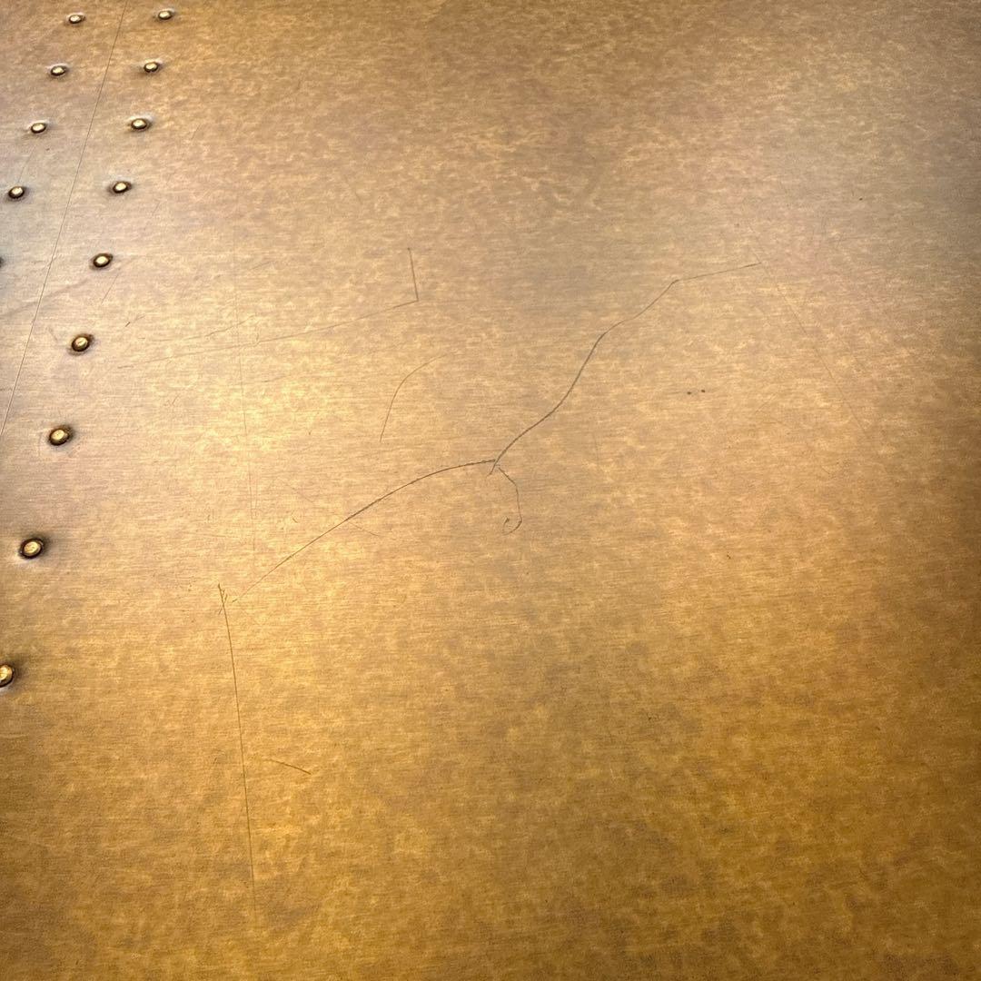 【廃盤】 クラッシュゲート 関家具 ハンターct リビングテーブル　真鍮 木製