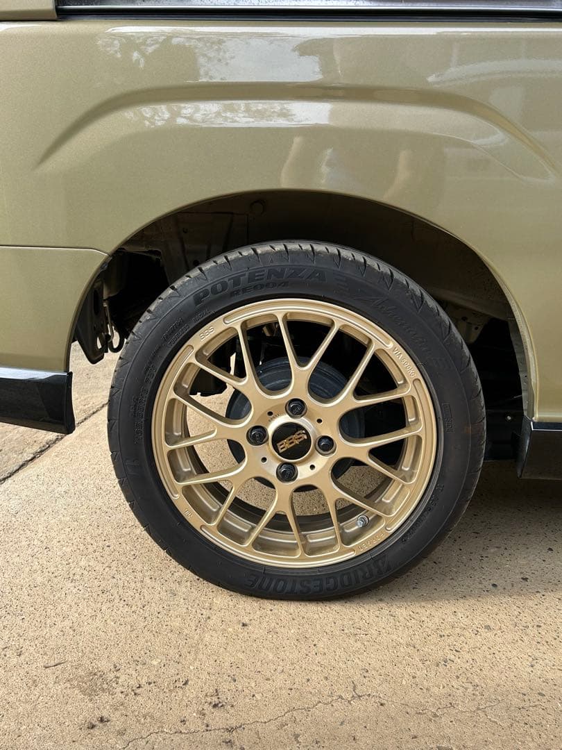 クロイチ　BBSホイールセット 15インチ　ポテンザ 165/55R15