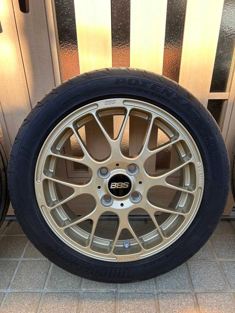 クロイチ　BBSホイールセット 15インチ　ポテンザ 165/55R15