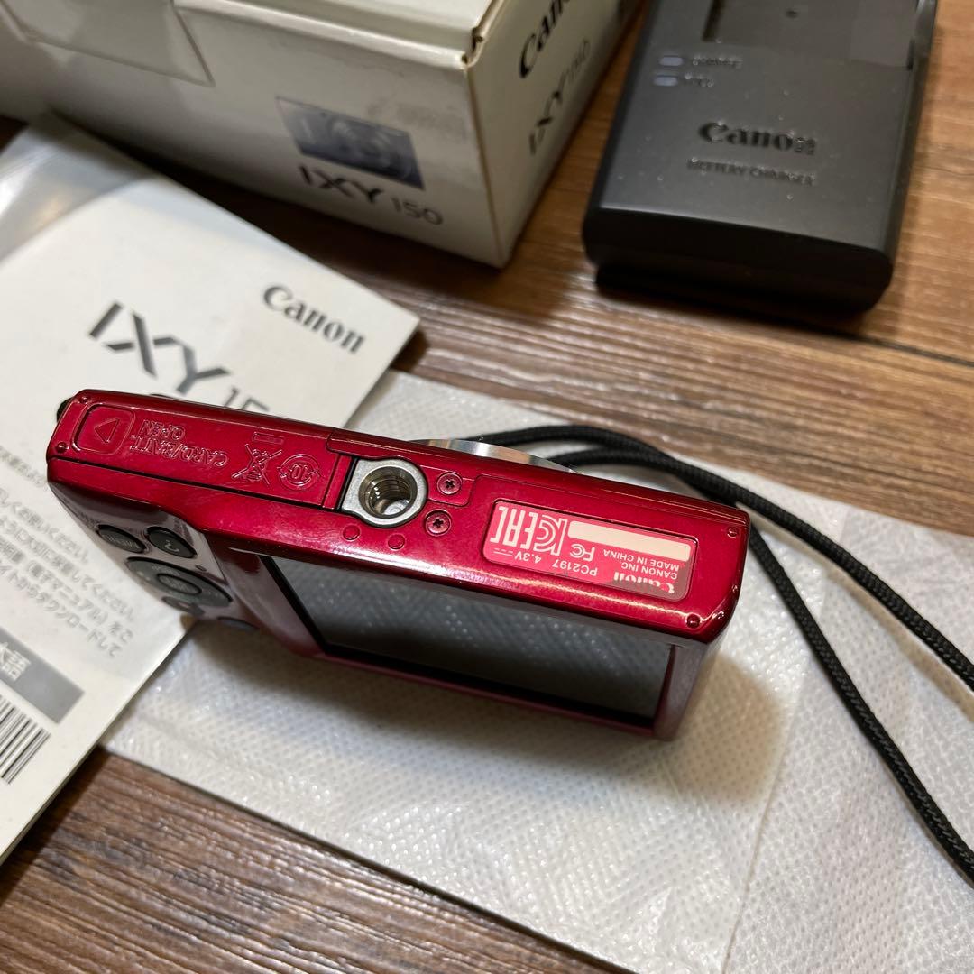 Canon IXY 150 コンパクトデジタルカメラ レッド