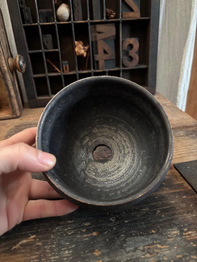 山中勇人 黒釉 植木鉢 鉢 ユーフォルビア アガベ コーデックス