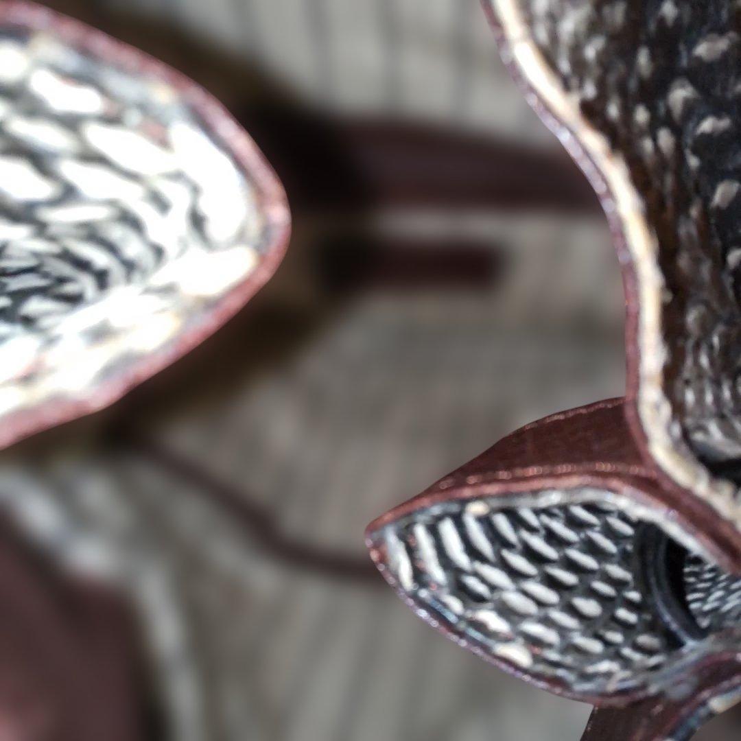 専用☆セール男女兼用☆高級皮革パイソン２wayショルダーバック試着程度の保管品