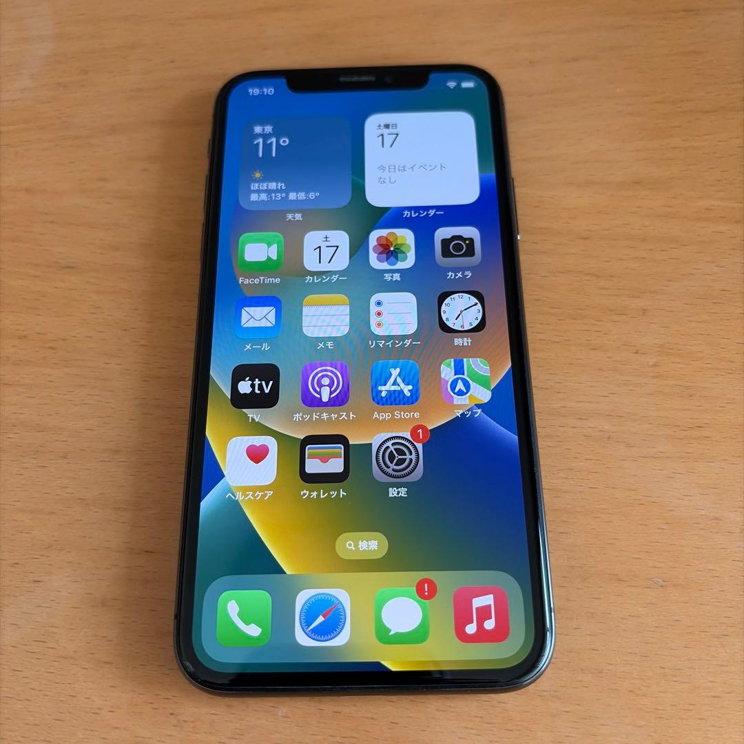 Apple iPhone X 64gb Simフリー　バッテリー100%