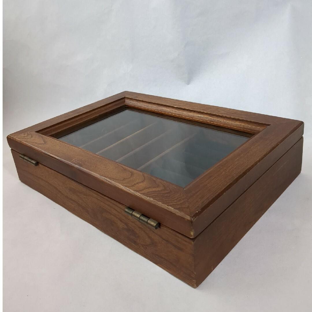 サカべ㈱ 木製 アクセサリーケース 天然木オーク材 良品 ヴィンテージ品