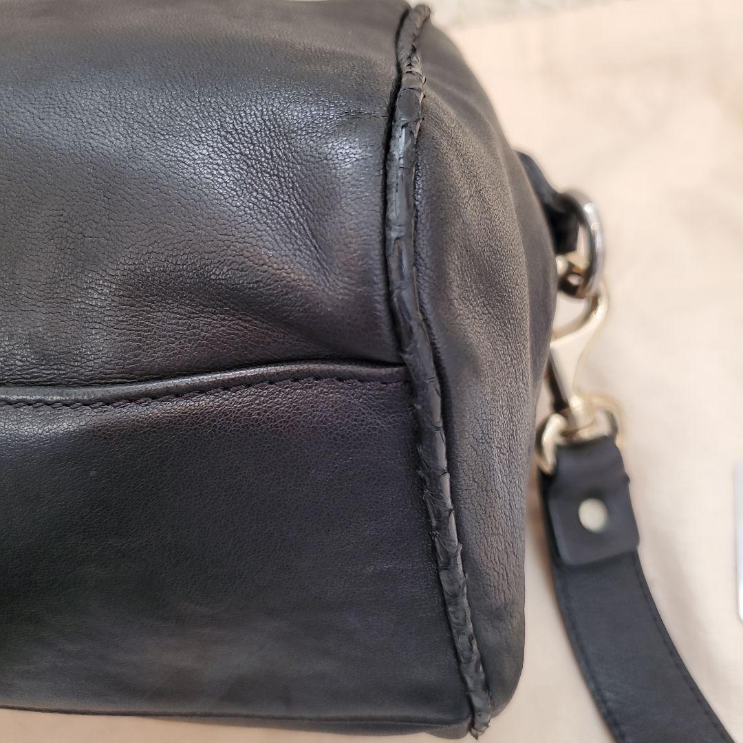 ⭐美品⭐JIMMY CHOO ミニドラムバッグ 2way ショルダーバッグ 蛇