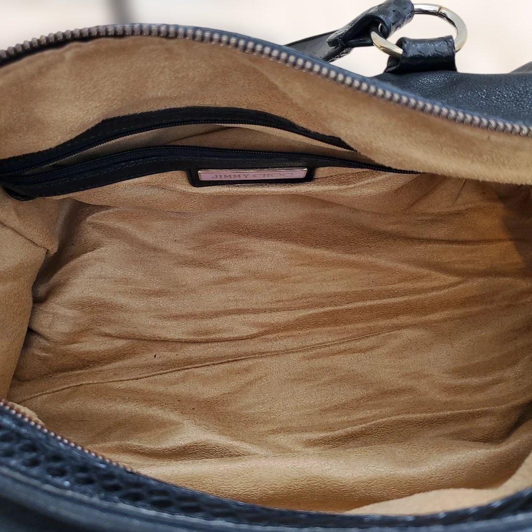 ⭐美品⭐JIMMY CHOO ミニドラムバッグ 2way ショルダーバッグ 蛇