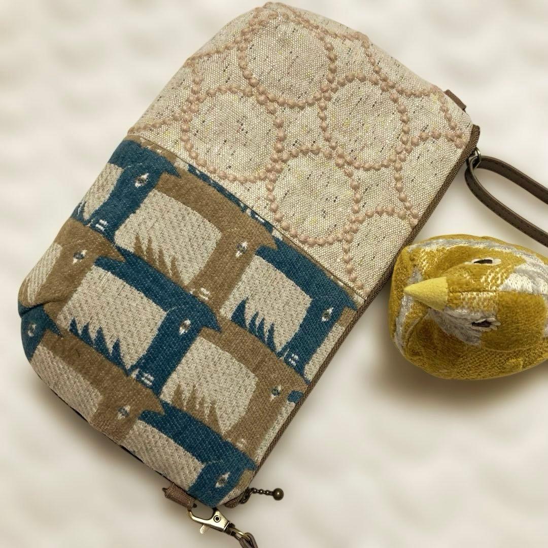 【一点物】804ショルダーバッグ thoroughbred×tambourine