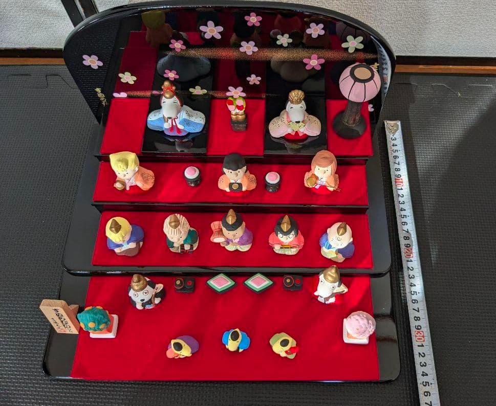 【匿名配送】レア　吉徳大光　スヌーピー　ひな祭り　雛人形　片ぼんぼりなし