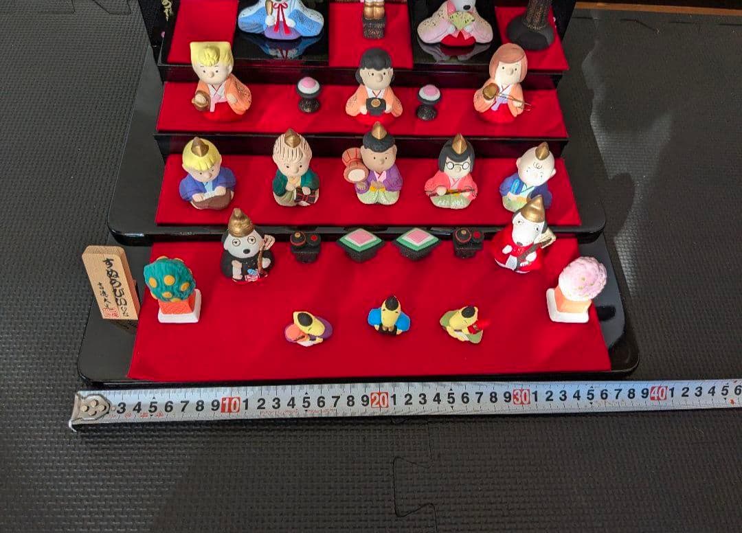 【匿名配送】レア　吉徳大光　スヌーピー　ひな祭り　雛人形　片ぼんぼりなし