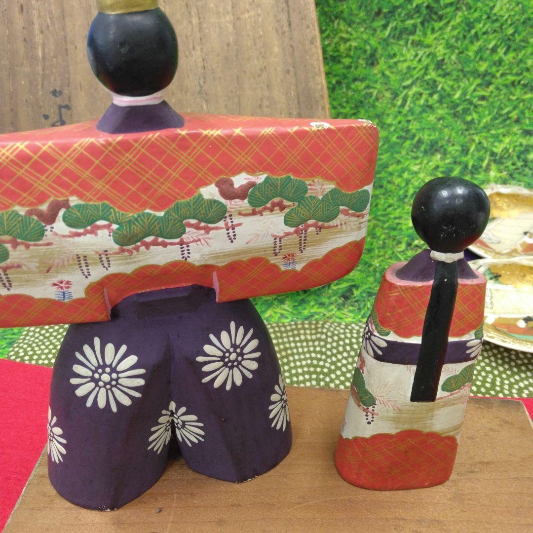 最終値下げ！雛人形　木彫り雛と、貝合わせ
