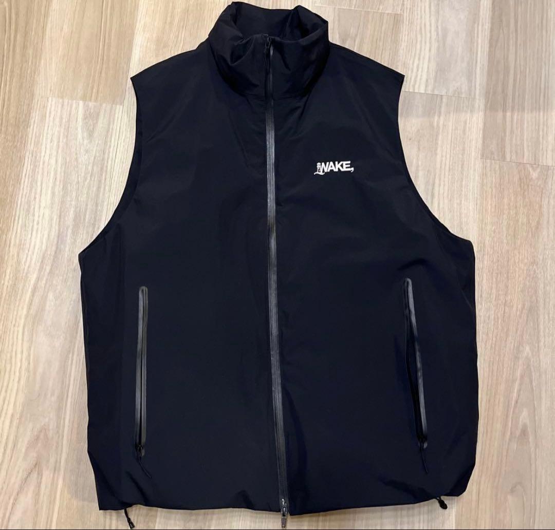 WAKE sapporo ナイロンベスト　ブラック　M