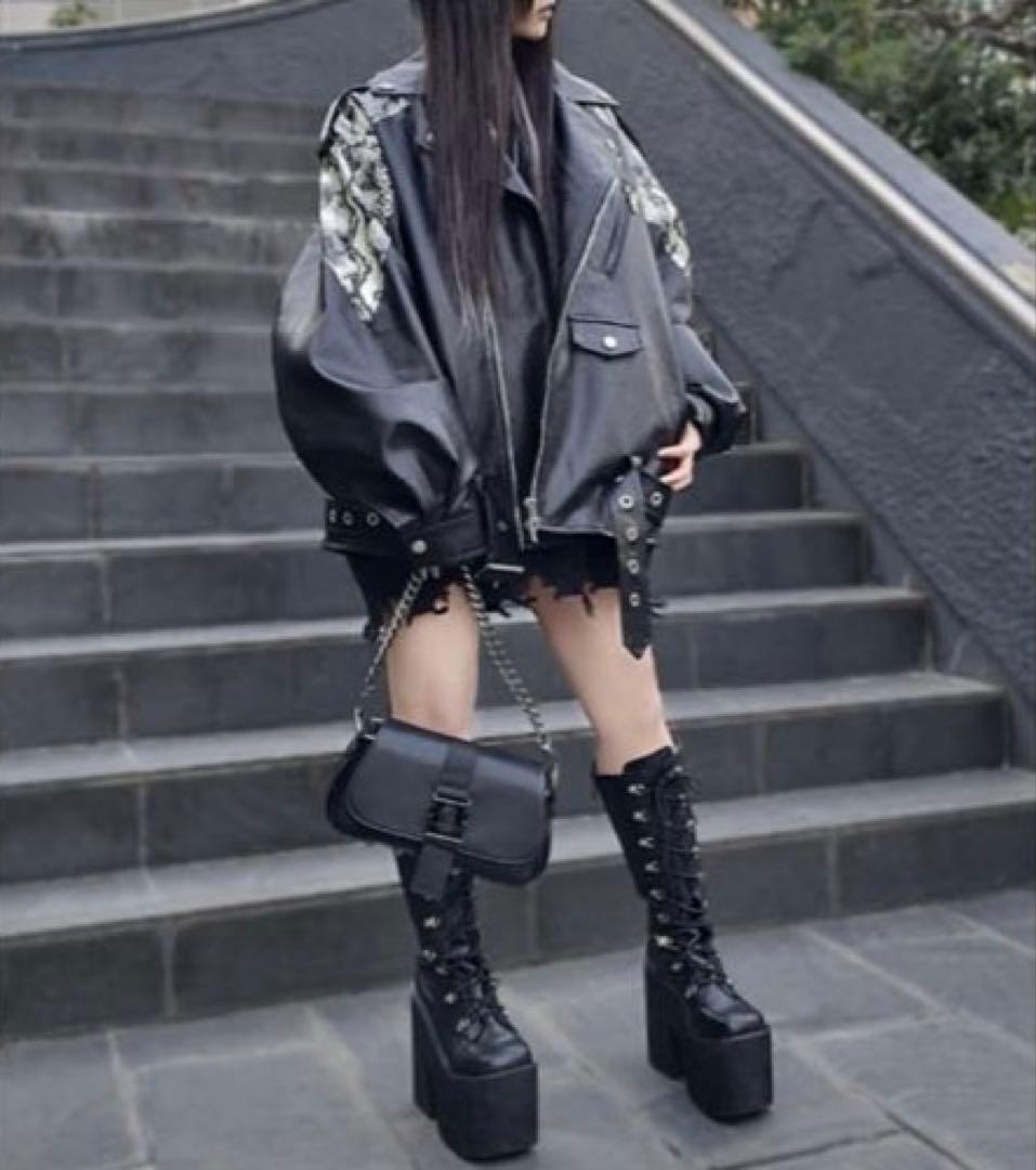 SELECT / ［PINKSPINK］パイソン柄PUレザージャケット