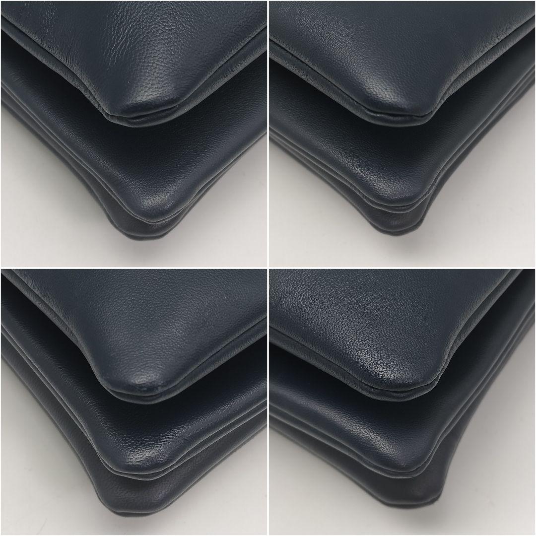 極美品✨セリーヌ　ショルダーバッグ　ネイビー　新ロゴ