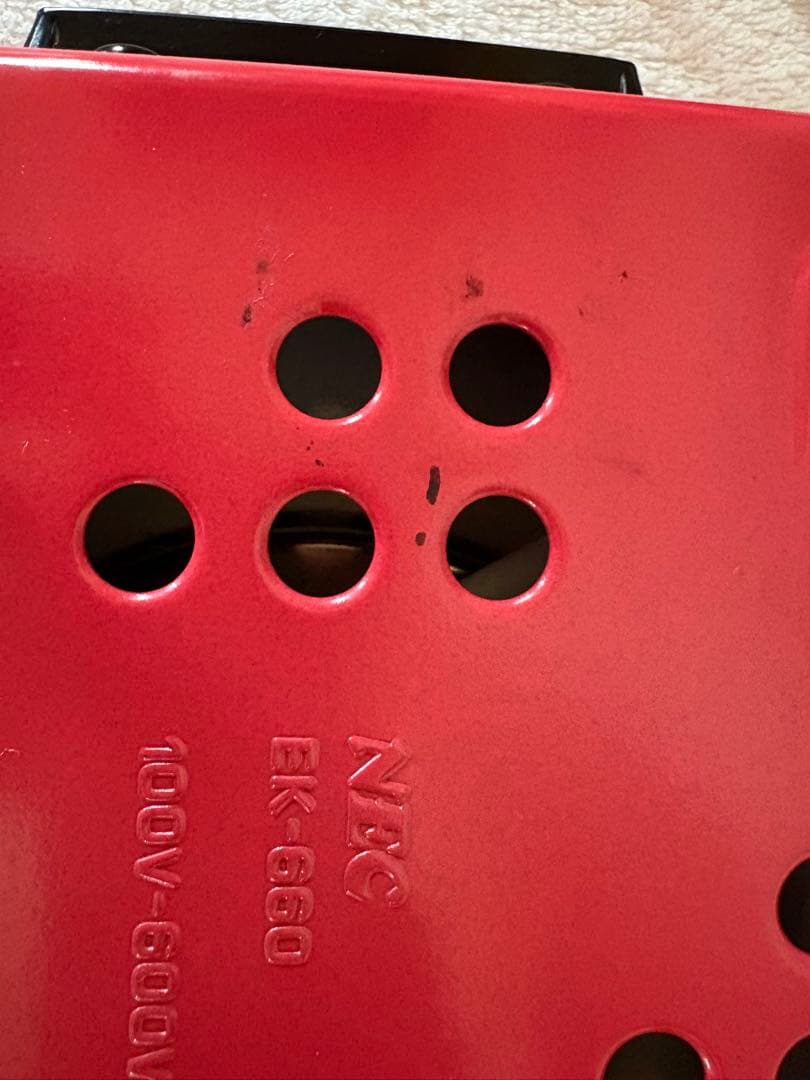 【レトロ家電・ジャンク品】NEC 電気コンロ EK-660 4段スイッチ付