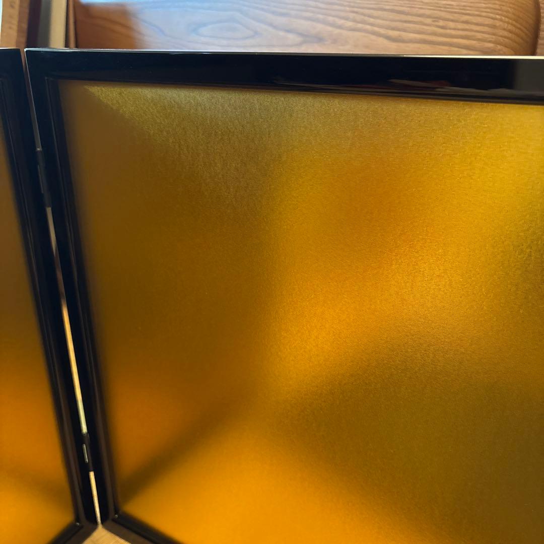 最終値下げ！真多呂人形　男雛30㎝女雛25㎝　雛人形　木目込人形　金屏風と飾り台