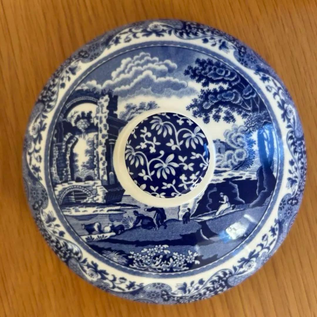 spode ブルーイタリアン　ビスケットバレル　200周年記念
