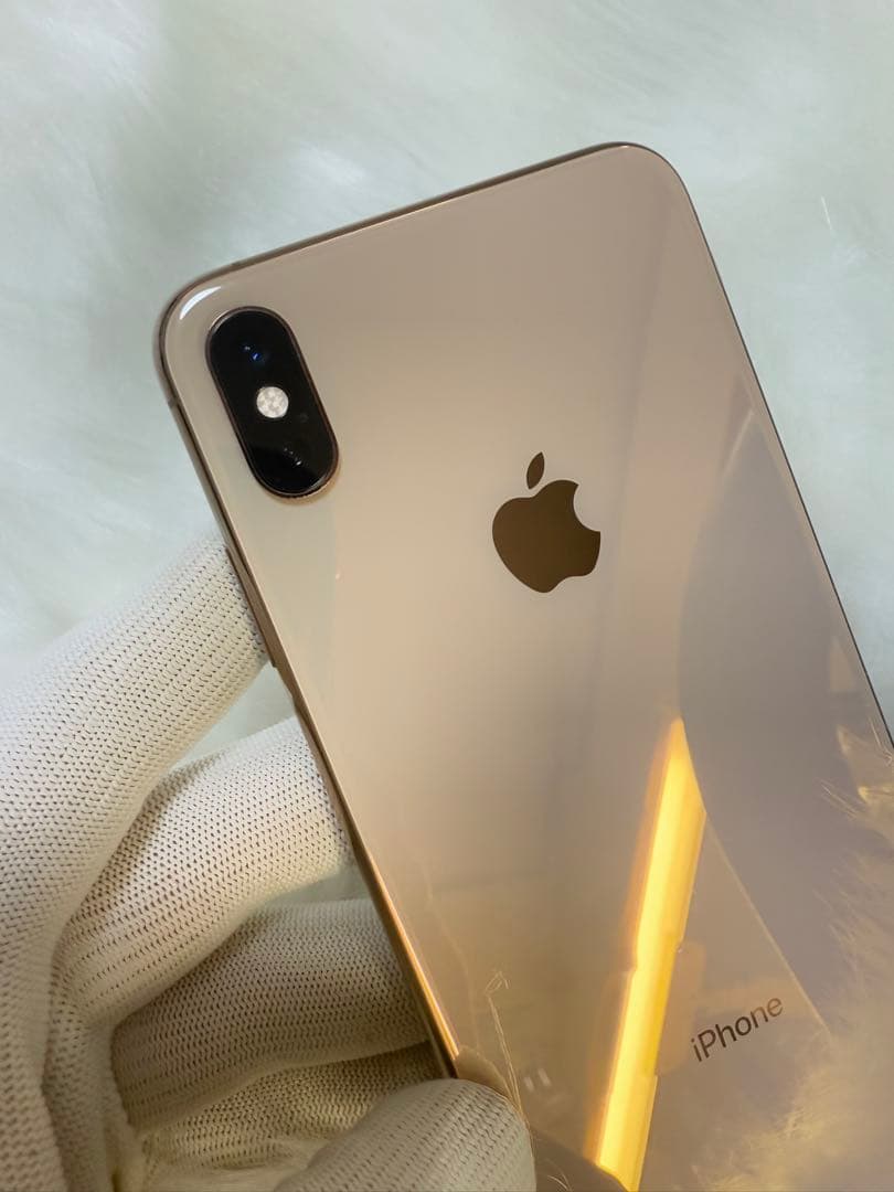 iPhone XS Max 256GB ゴールドSIMフリー バッテリー100％