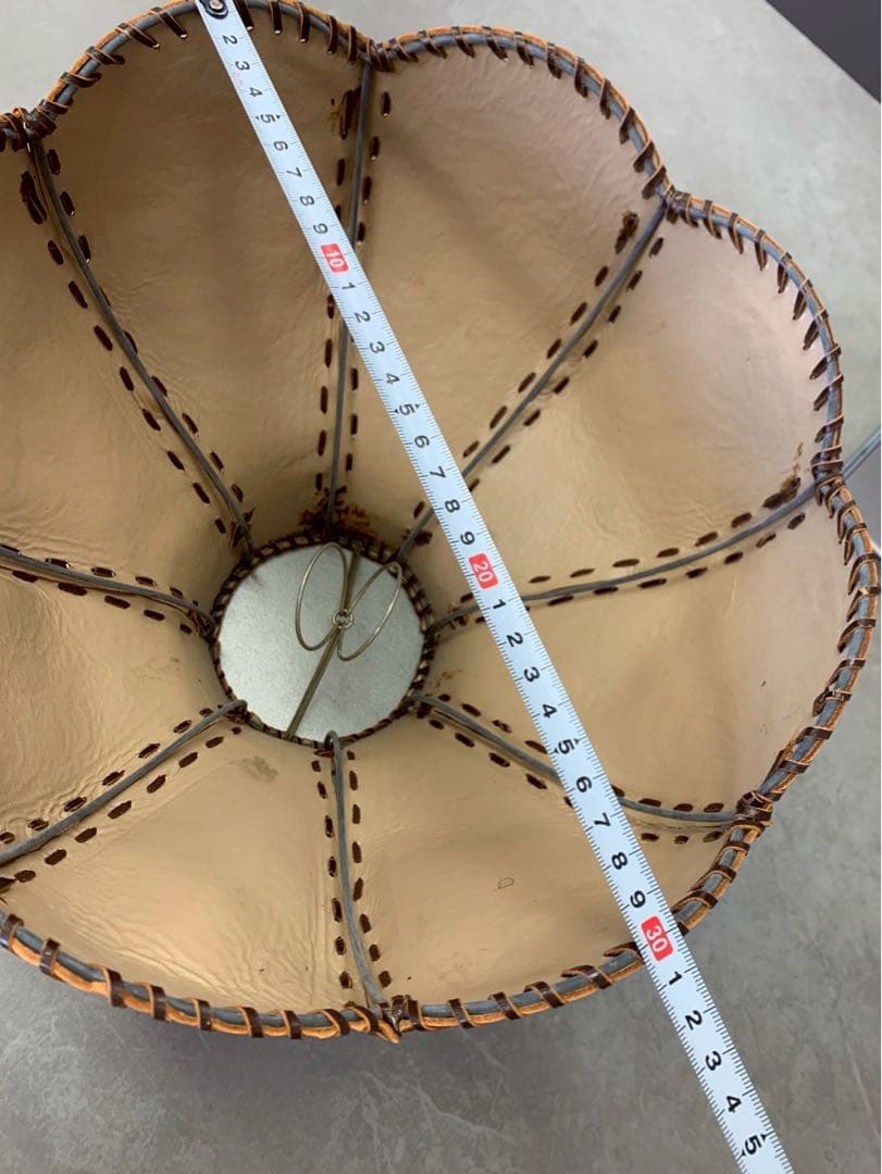 アンティーク レザー 牛革 ランプ