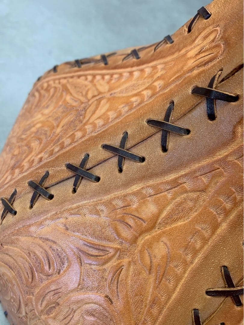 アンティーク レザー 牛革 ランプ