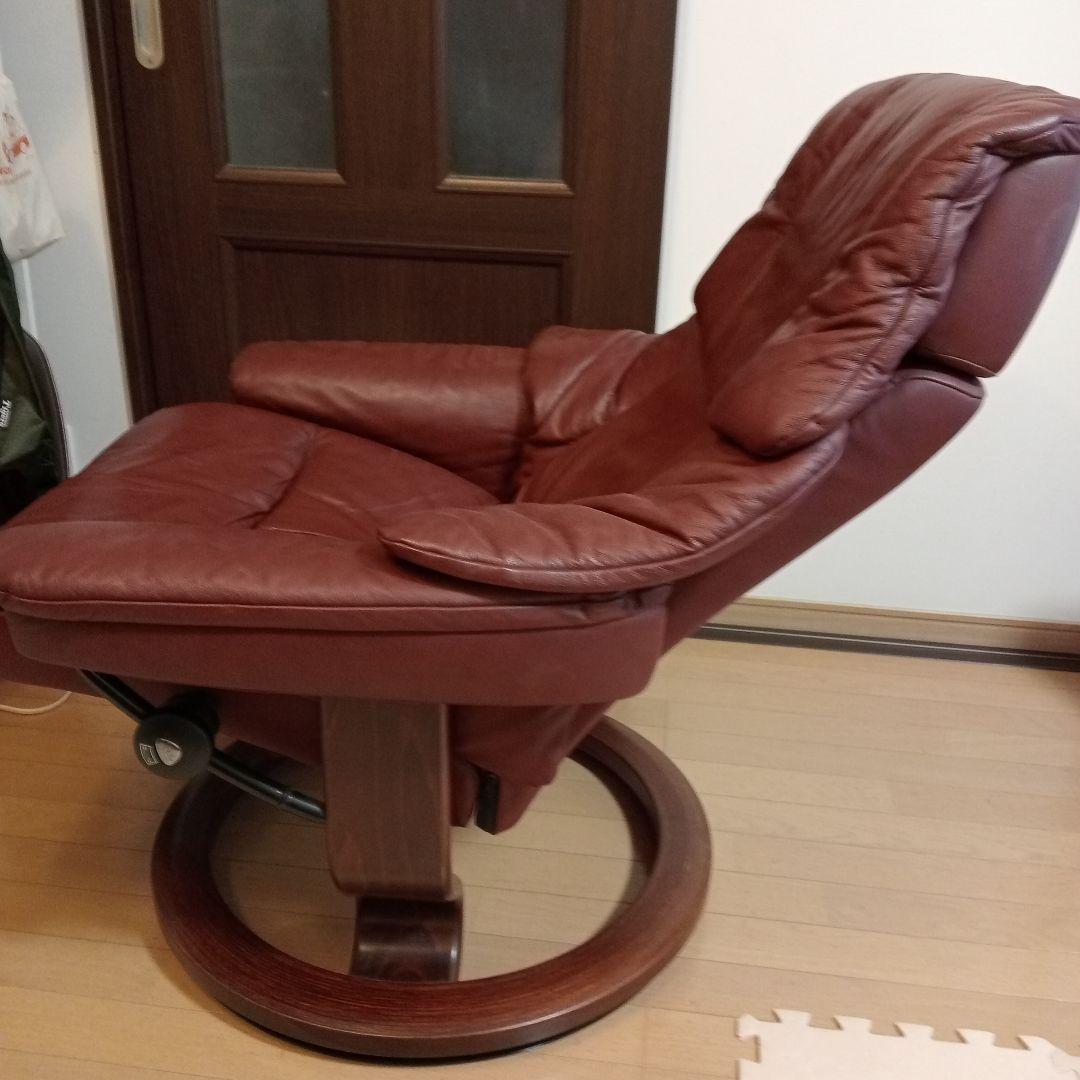 エコーネス Stressless ストレスチェア レノワインレッド系